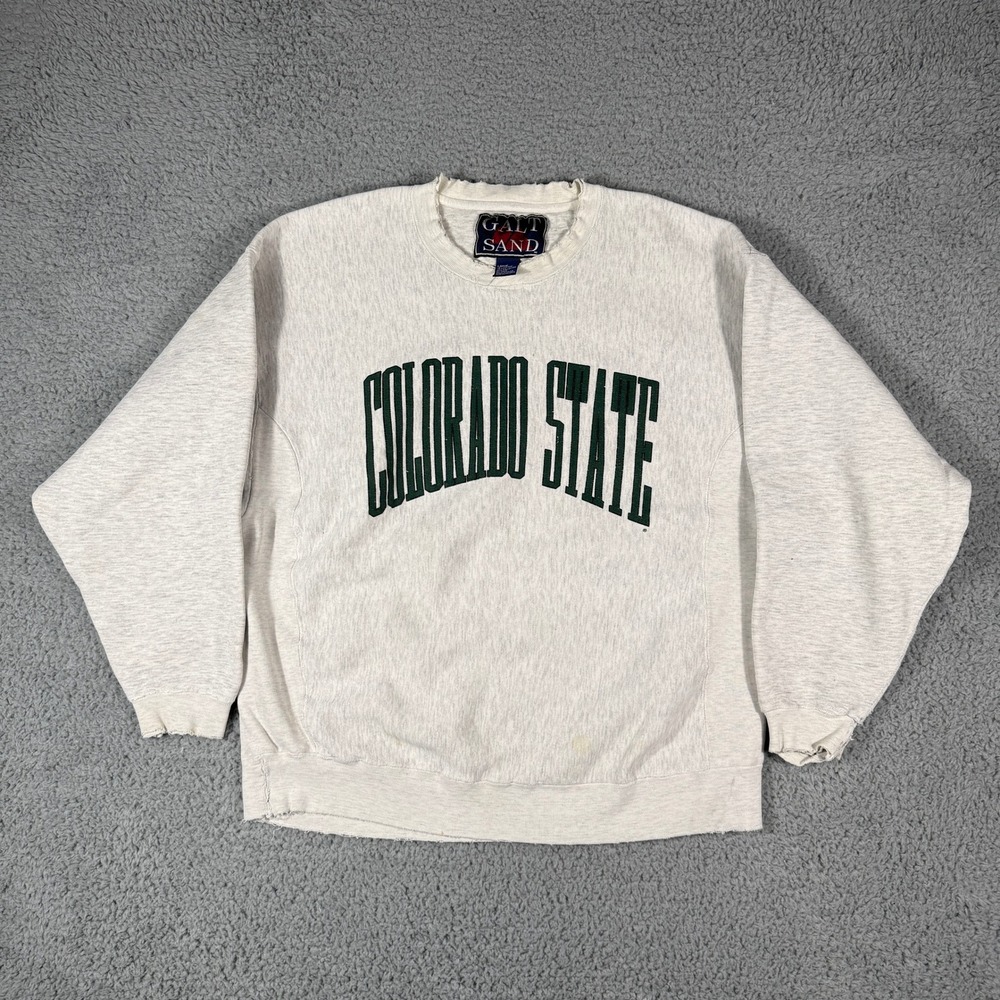 Vintage Colorado State University Sweatshirt Size Large Crewneck Pullover